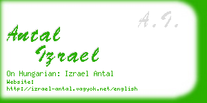 antal izrael business card